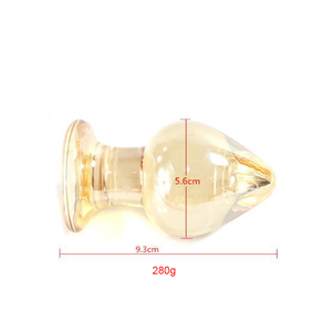 Transparent Big Huge Glass Dildo Crystal Penis <strong>Anal</strong> Butt Plug <strong>Beads</strong> <strong>Large</strong> Glass Adult Sex Toys for Women Erotic Pleasure Product - Product Image 4