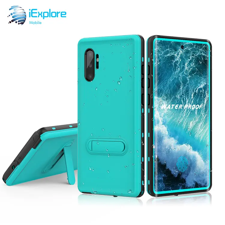 iExplore IP68 Waterproof Shockproof 360 Full Body ragged Build-in screen protector Phone Case For Samsung Note 10 plus