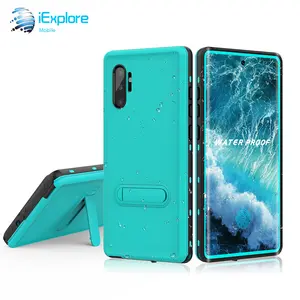 iExplore IP68防水防震360全身参差不齐内置屏幕保护手机外壳三星Note 10 plus