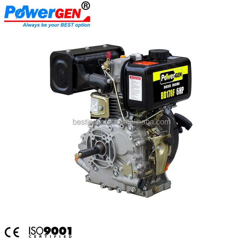 ホットセール!!! POWERGEN 178F Recoil Start Air Cooled Single Cylinder 6HP Diesel Engine
