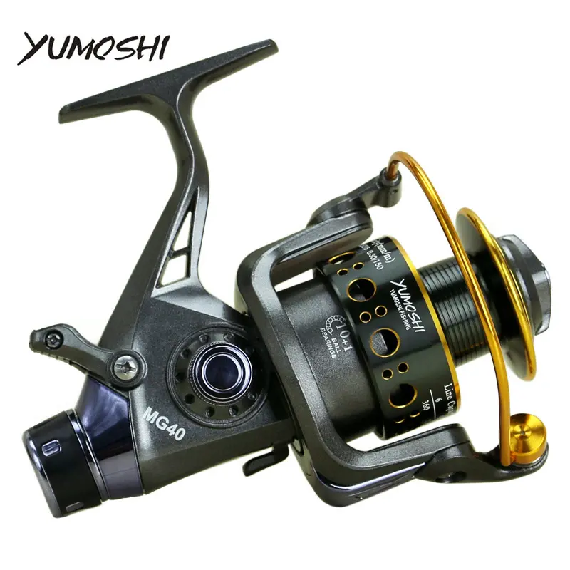 Yumoshi новая Рыболовная катушка с двойным тормозом, суперпрочная Рыболовная катушка для ловли карпа, спиннинговая катушка, рыболовное колесо