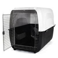 Cage de transport pour chien en plastique écologique approuvée par les compagnies aériennes, taille XL 72*53*53cm, pour chenil en Chine