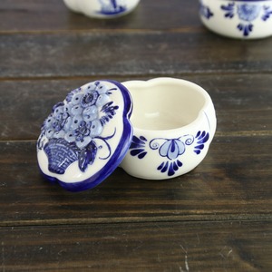 Boîte de rangement en céramique de style européen Delft Blue <span class=keywords><strong>Holland</strong></span> Design pour bijoux pour cadeaux d'anniversaire de mariage de la Saint-Valentin décor à la maison - Product Image 4