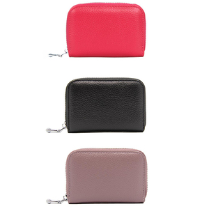 <span class=keywords><strong>Portafoglio</strong></span> Corto da <span class=keywords><strong>Donna</strong></span> in Vera Pelle RFID Multifunzione COWHERD FQ507 con Cerniera, Porta Carte di Credito in Poliestere - Vendita all'Ingrosso - Product Image 5
