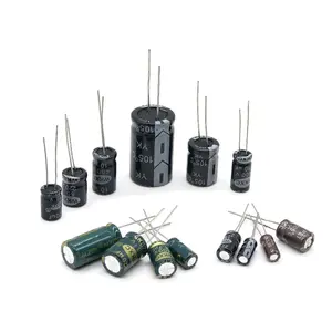 Capacitor eletrolítico de alumínio 16V 25V 35V 63V 100V 470UF 100uf 1000uf 2200UF