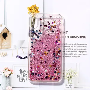 2019 Multiple Crafts New Cool Liquid Sand and Electroplating Printing Phone Cover for Iphone X