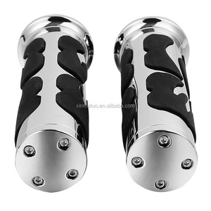 Manopole Universali CNC da 1 Pollice per <span class=keywords><strong>Harley</strong></span> Touring Sportster Softail Dyna <span class=keywords><strong>V</strong></span> <span class=keywords><strong>Rod</strong></span>, Impugnature per Manubrio Moto da 25mm XF160408-E - Product Image 5