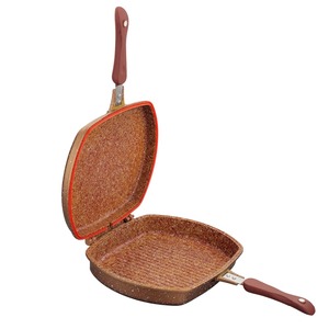 Sartén de doble parrilla para revestimiento de cerámica y aluminio, fundición a presión de alta calidad, 32cm, gran oferta - Product Image 5