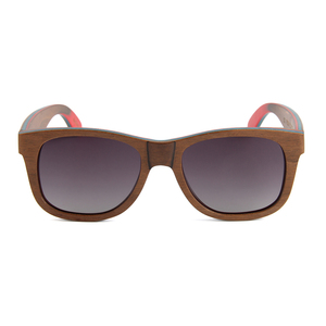 Lunettes de soleil polarisées en bois de skateboard recyclé écologique de haute qualité, flottantes sur l'eau, avec logo personnalisé, lunettes de soleil en bois 2025 - Product Image 4