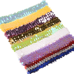 بنات المرأة مطاطا الإمتداد مسحوق لامع متلألئ أزياء الترتر عقال - Product Image 3