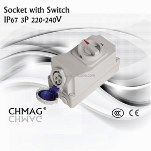 Chmag <span class=keywords><strong>16A</strong></span> 32A 220-240 V 3 P IP67 connettore Industriale Interruttore di sicurezza <span class=keywords><strong>Presa</strong></span> - Product Image 2