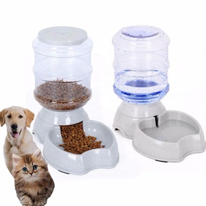 2019 Home 3.75L Automatic Pet Feeder Large Capacity Plastic Pets Dog Food Bowl Water Dispenser