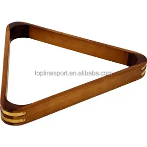 Suporte de bolas triangular de madeira sólida, 2-1/4 ", bilhar/piscina