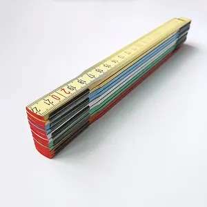 Color Measurent Wood Folding Ruler