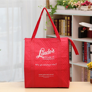 Складная многоразовая и прочная Изолированная продуктовая сумка, термоохлаждающая хозяйственная сумка для перевозки горячей и холодной замороженной пищи - Product Image 3