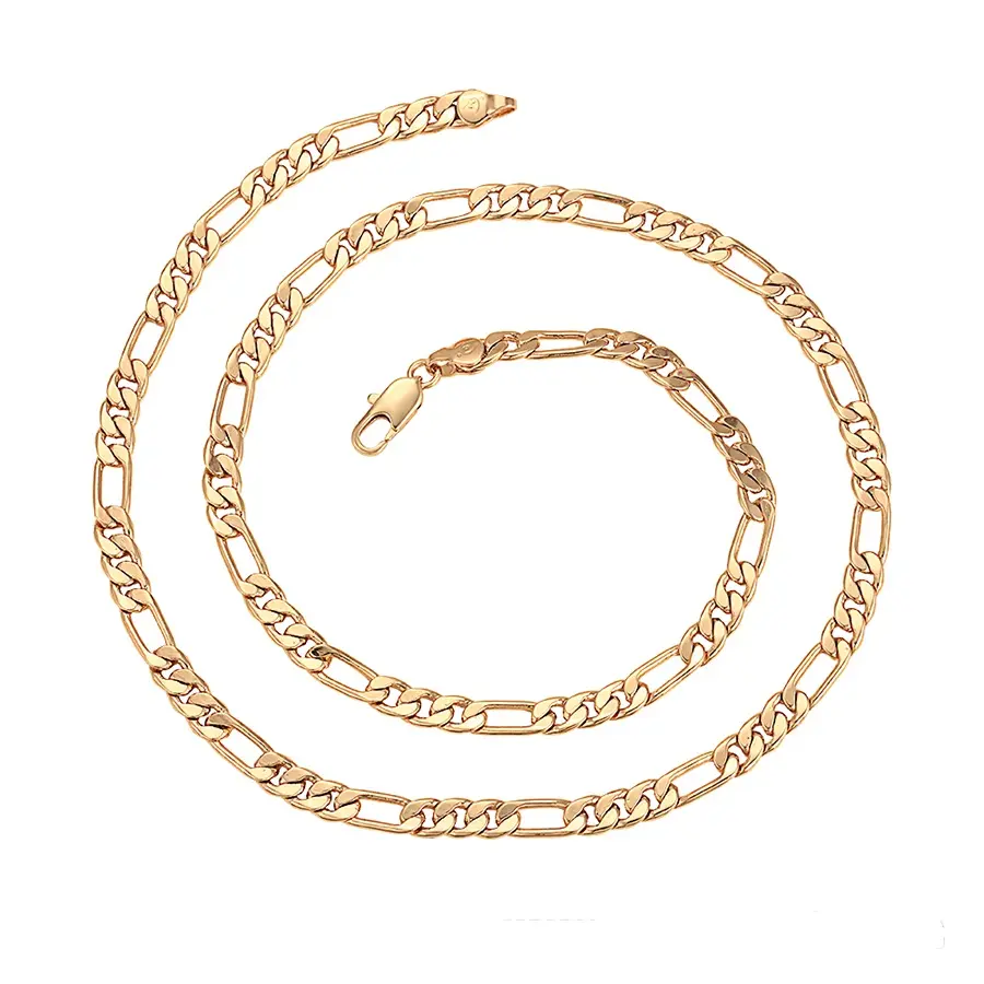 45311 Xuping ювелирные изделия 18K позолоченное ожерелье в простом стиле