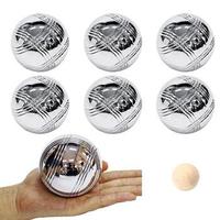Ensemble de 8 boules de pétanque en acier inoxydable, jeu de jardin, étui de transport extérieur