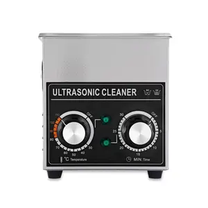 Nettoyeur ultrasonique électrique mécanique en acier inoxydable, 110v ou 220v, 60W, 2l, équipement Commercial, industriel