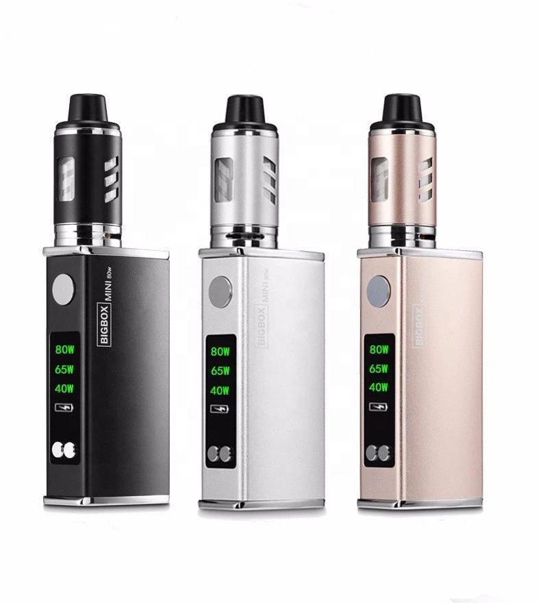 2200 mah 80w Розовый Золотой бокс мод вейп набор электронная сигарета