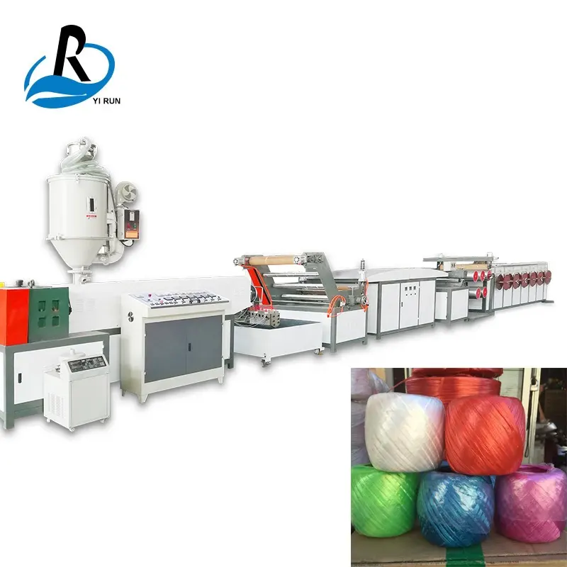 plastic pp pe tape split yarn extrusion machine / pp binding rope filament making machine / extruder from Hitech