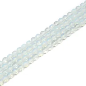 Wholesale SoldによるStrand Opal Beads 4ミリメートル6ミリメートル8ミリメートル10ミリメートル12ミリメートル14ミリメートルFaceted Matte Opalite Beads