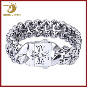 316L acero inoxidable quirúrgico, joyerí<span class=keywords><strong>a</strong></span> pulsera cadena de la <span class=keywords><strong>mano</strong></span> para los hombres, <span class=keywords><strong>hecho</strong></span> <span class=keywords><strong>a</strong></span> <span class=keywords><strong>mano</strong></span> pulsera brazalete - Product Image 2