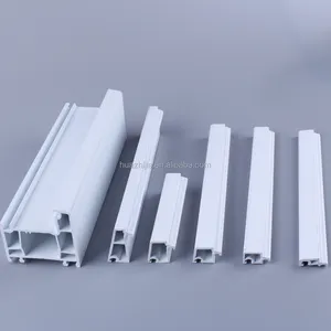 Bahan Vinyl UPVC Jendela Pintu PVC Putih Plastik Ekstrusi Profil Merek Cina