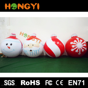 Inflable al aire libre grande rojo Navidad decoración de Año Nuevo bolas festivai actividad colgante globo fábrica - Product Image 3