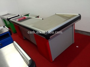 Rh-ce001 eléctrica cuadro de los flujos con la cinta transportadora cajera de supermercado caja registradora - Product Image 2