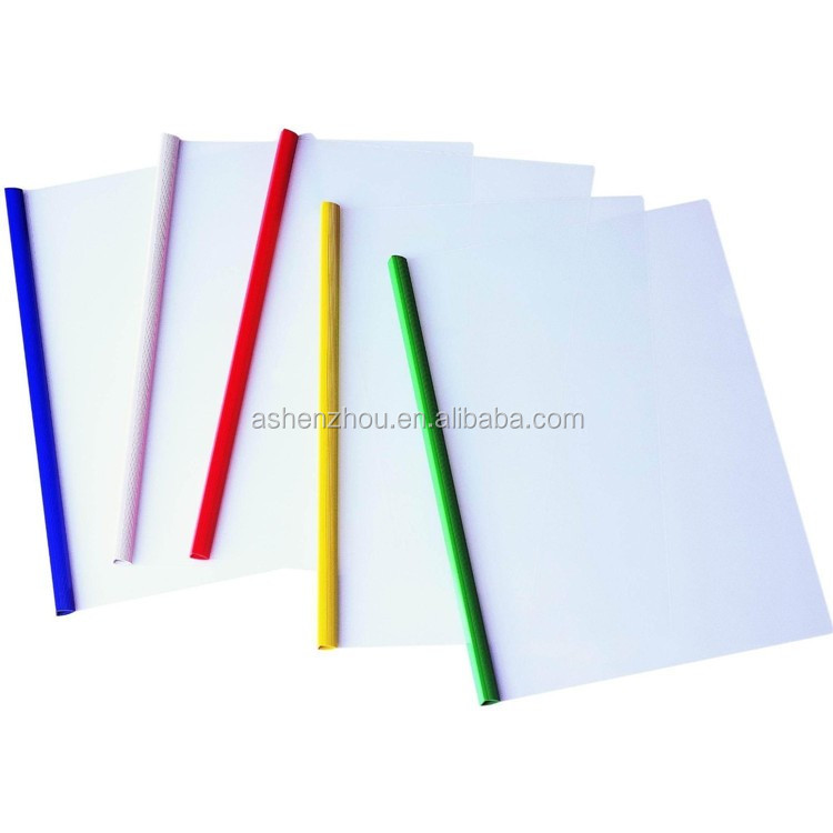 Cheap promotional custom office document decorative file folders PVC slide binder report cover