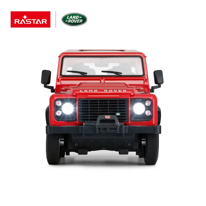 Rastar modelo de carro elétrico, presentes do land rover defender 4x4