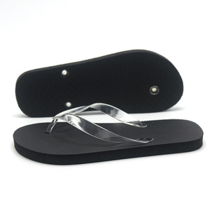 Barato al por mayor promoción china pe transparente flip flop zapatilla básica llano blanco a granel de pvc flip flops - Product Image 6