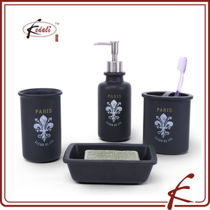 <span class=keywords><strong>Noir</strong></span> haute gamme distributeur de <span class=keywords><strong>savon</strong></span> de bain en céramique décoration magasin pot vente chaude - Product Image 3