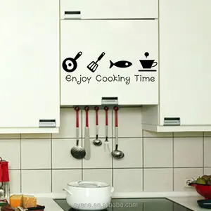 kitchen wall decor kitchen wall tile stickers 3d art vinyl quote enjoy cooking time kitchen wall stickers decal waterproof
