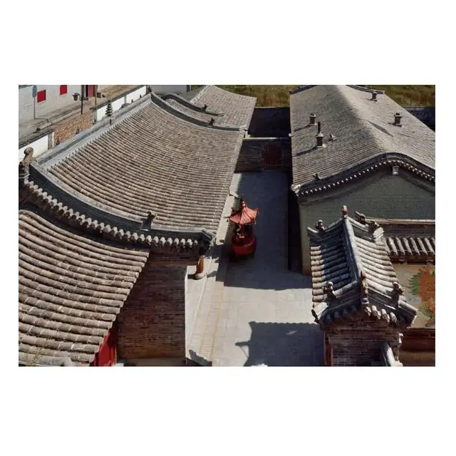 Material de construcción de arcilla gris, azulejos de techo antiguos de china para techos de casas chinas