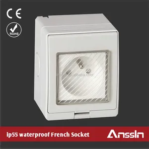 CE Rohs approved ip55 waterproof socket