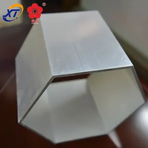 Шестигранная/восьмиугольная анодированная алюминиевая Экструзионная трубка и производитель алюминиевых профилей, ЧПУ обрабатывающие Восьмиугольные трубки