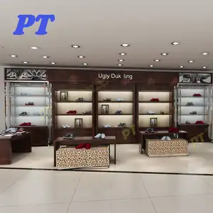 Alas kaki layar berdiri, furnitur yang digunakan untuk sepatu toko, sepatu ritel layar berdiri