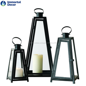 Color plata pirámide metal vidrio vela linternas de <span class=keywords><strong>3</strong></span> - Product Image 3