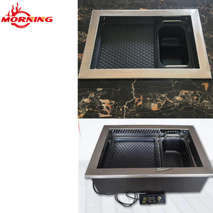 Marmite électrique commerciale en acier inoxydable avec <span class=keywords><strong>grill</strong></span> BBQ <span class=keywords><strong>2500W</strong></span> – Solution de table pour restaurants – Meilleures ventes - Product Image 4