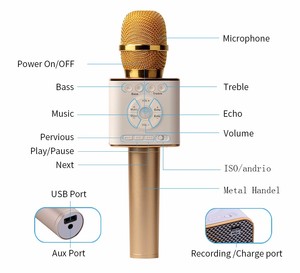 2018 Hottest <span class=keywords><strong>cantar</strong></span> 04 Micrófono Altavoz Bluetooth <span class=keywords><strong>Karaoke</strong></span> - Product Image 4