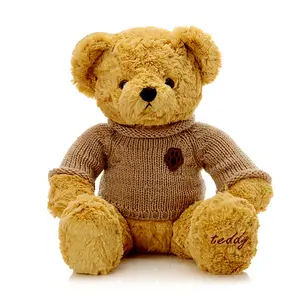 Cuddly fühlen 25cm sitzen gefüllte baby teddybär großhandel für verkauf