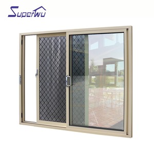 Nhôm Đôi Kính Cửa Trượt Với Lưới An Ninh Thép Không Gỉ - Product Image 4