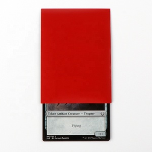 Joint solide Taille Personnalisée Rouge Noir Remorquage-Tons Couleur Carte De Jeu Manches Mtg Manchon de Carte Pour <span class=keywords><strong>Yu</strong></span>-<span class=keywords><strong>gi</strong></span>-<span class=keywords><strong>oh</strong></span>! -<span class=keywords><strong>Oh</strong></span> - Product Image 4