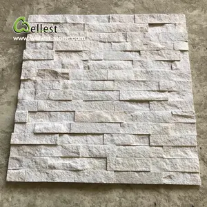 Pedra de cultura de quartzo branco para parede, venda quente chinesa
