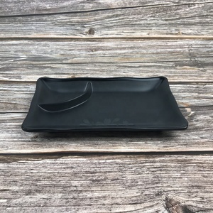 Hình Chữ Nhật Màu Đen Melamine Sushi Tấm Nhựa - Product Image 2