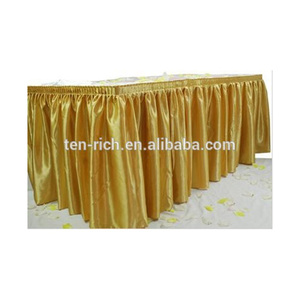 Nappes de <span class=keywords><strong>table</strong></span> en satin doré pleine couleur - Product Image 2
