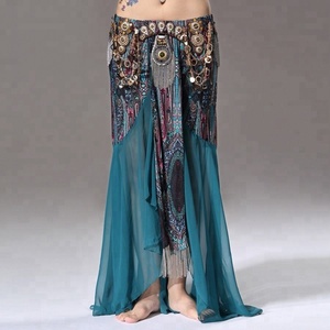 Bestdance-traje Tribal para danza del vientre, conjunto de sujetador y falda, Carnaval, 2 uds., S, M, L - Product Image 5