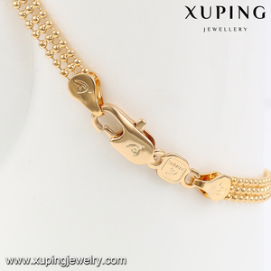 74594 Xuping फैशन डिजाइन के गहने 18k सोना मढ़वाया थोक आकर्षण कंगन - Product Image 3