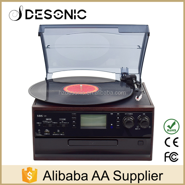 Delt-Driven Turntable,cassette Player With Radio,box Cassette Player